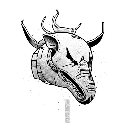 m60a3 tank tattoo design idea