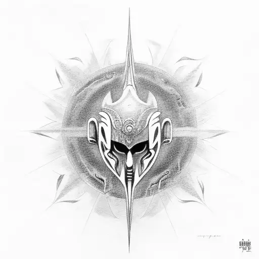 Sunngod Ra tattoo design idea
