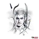 legolas tattoo design idea