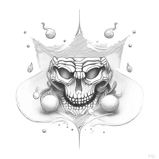 4 cards with different jokers on them tattoo design idea