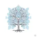 Tree of Life butterfly tattoo design idea