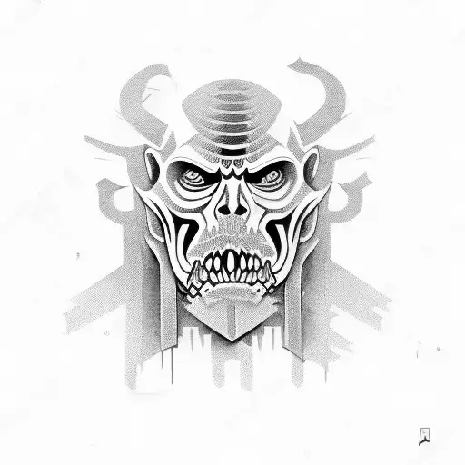 aggrogoth biro drawn design tattoo design idea