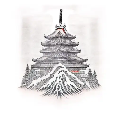 japanese tattoo with tengri motifs tattoo design idea