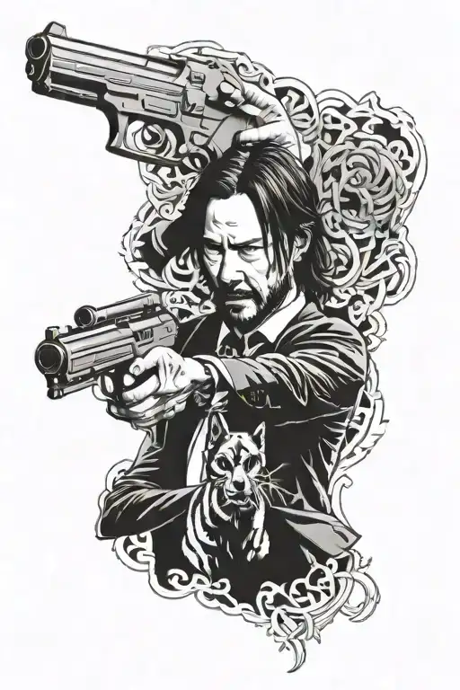 John Wick tattoo design idea