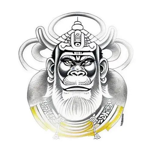 hanuman tattoo drawing | hanuman drawing - YouTube