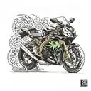 Suzuki gsxr monster tattoo design idea