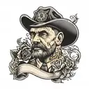 memorial dad tattoo design idea