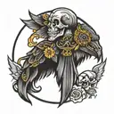 memorial dad tattoo design idea