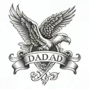 dad memorial tattoo design idea