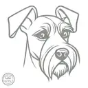 schnauzer tattoo design idea