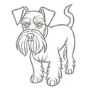 schnauzer tattoo design idea