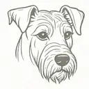 schnauzer tattoo design idea