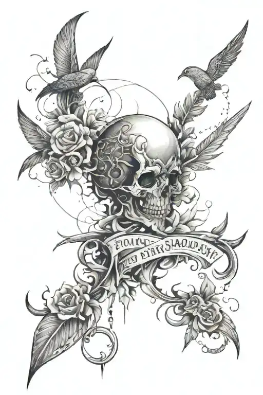 write a quote "pulvis et umbra sumus. we are but dust and shadow" tattoo design idea