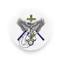 Medic's emblem with a stethoscope intertwined with a kickboxing glove tattoo design idea