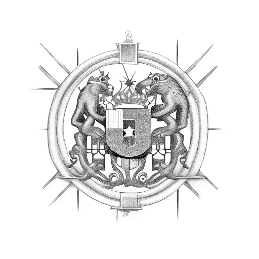 españa y cuba tattoo design idea