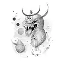 gada Mace tattoo design idea