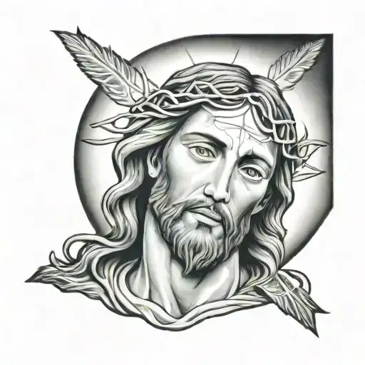 Jesus tattoo design idea