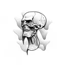 Alone and pain  tattoo design idea