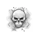 Alone and pain  tattoo design idea