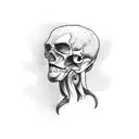 Alone and pain  tattoo design idea