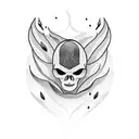 Alone and pain  tattoo design idea