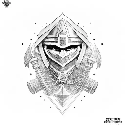 centurion and colesium  tattoo design idea