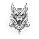 carpentry motorcycle tattoo design idea