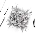 carpentry tattoo design idea