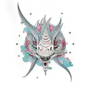 cute dinosaurs tattoo design idea