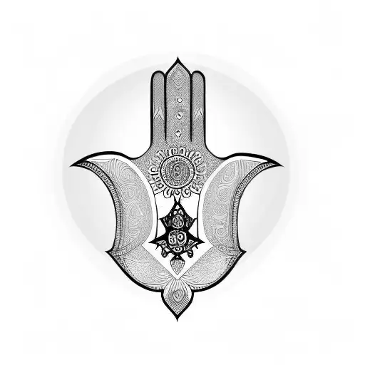 Hamsa Symbol tattoo design idea