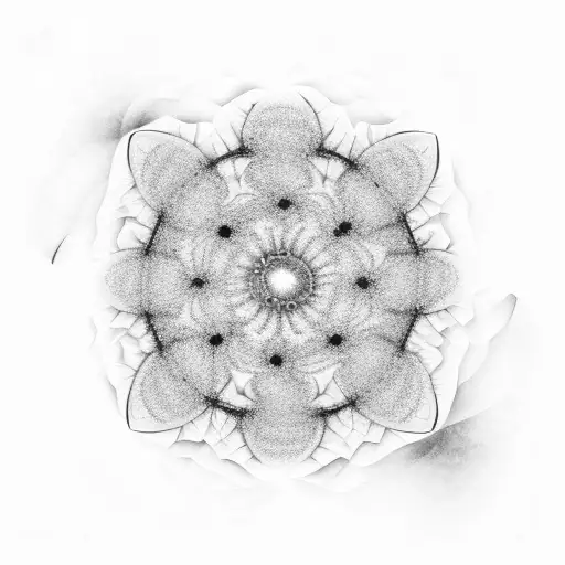 spiral fractal universe nebula tattoo design idea