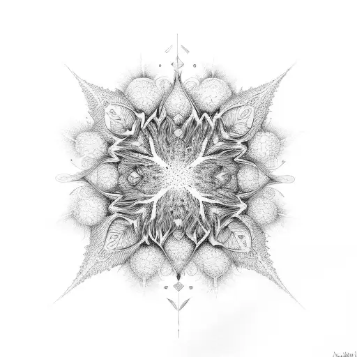 fractal universe tattoo design idea