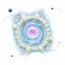 spiral fractal universe nebula tattoo design idea