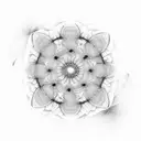 spiral fractal universe nebula tattoo design idea