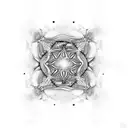 fractal universe tattoo design idea