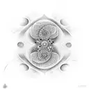 fractal universe tattoo design idea