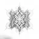 fractal universe tattoo design idea
