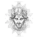 Dionysus   tattoo design idea