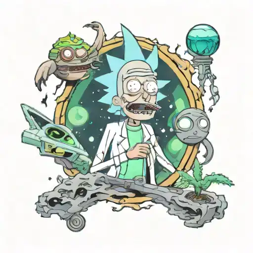 Rick And Morty tattoo design idea