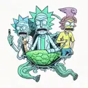 Rick And Morty tattoo design idea