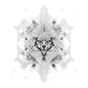 fusion between Palestine and Denmark tattoo design idea