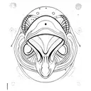alien superstar tattoo design idea