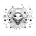 alien superstar tattoo design idea