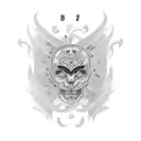 February 11 2024 in Roman numerals tattoo design idea