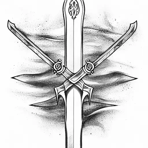 Sword tattoo design idea