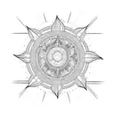 Ohana with sun tattoo design idea