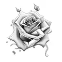 Roses Clock Dove  tattoo design idea