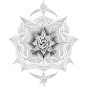 small capricorn zodiac flower design  tattoo design idea