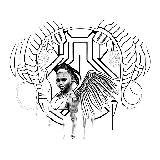 nicki minaj, drake, and lil wayne each one head tattoo tattoo design idea