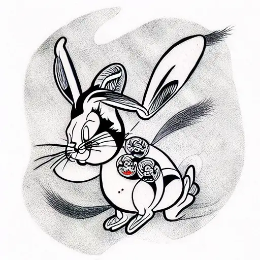 bugs bunny tattoo design idea